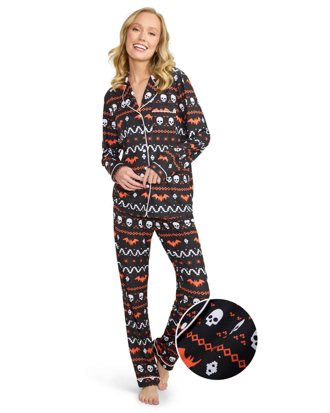 Women's Creature of the Night Halloween Pajama Set