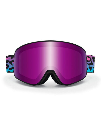 90's Leopard CASCADE Snow Goggles