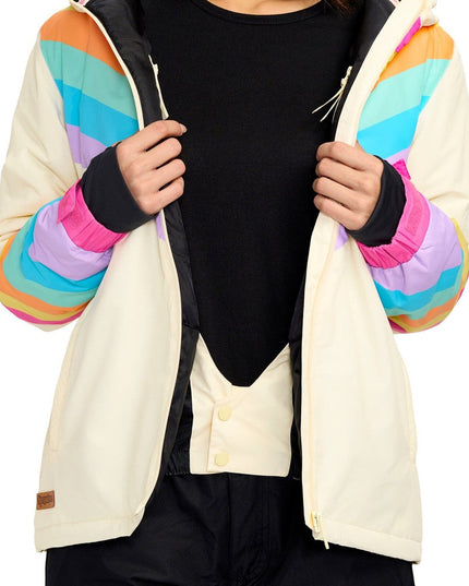 Women's Retro Rainbow Snowboard Jacket