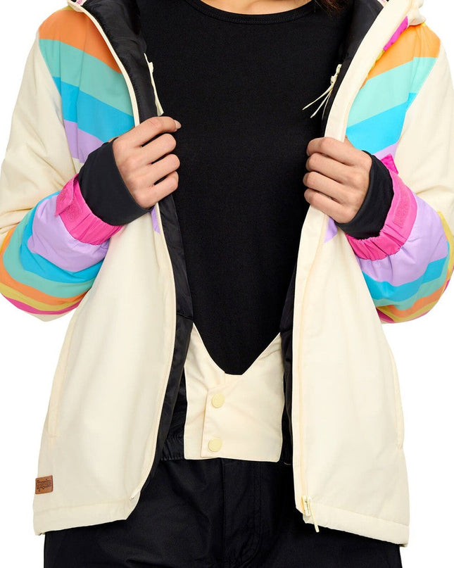 Women's Retro Rainbow Winter Jacket
