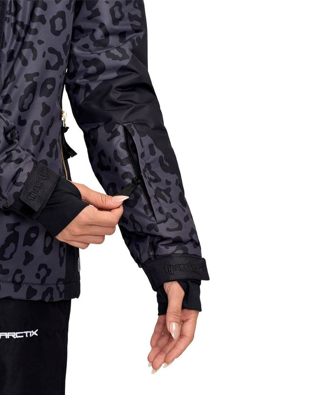 Women's Midnight Leopard Winter Jacket