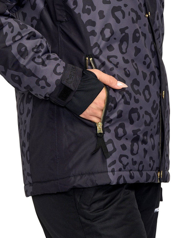Women's Midnight Leopard Winter Jacket