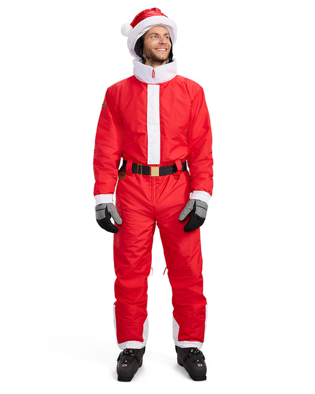 Men's Santa Ski Suit and Helmet Cover