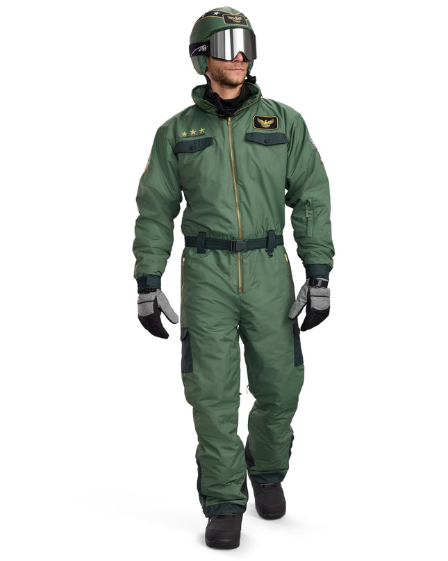 Men's Fighter Pilot Ski Suit and Helmet Cover