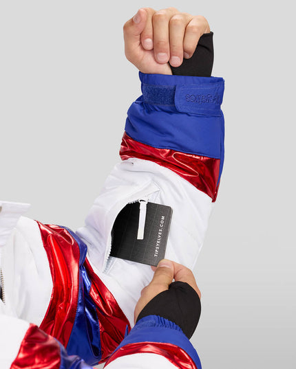 Men's Space Racer Snow Suit and Helmet Cover