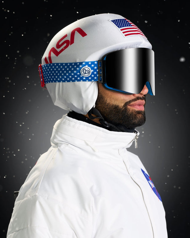 Men's Space Racer Snow Suit and Helmet Cover