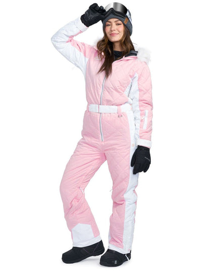 Women's Powder Pink Ski Suit