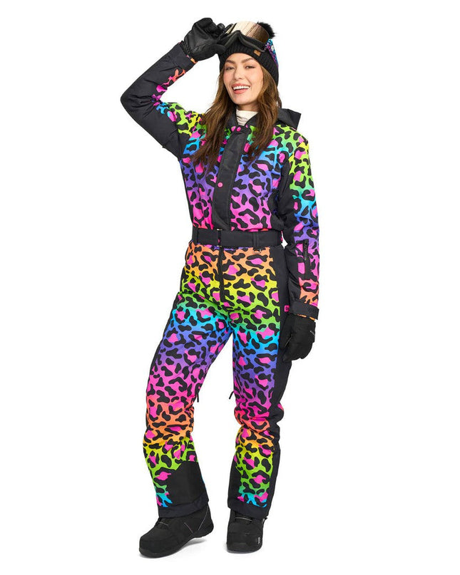 Women's 90's Leopard Ski Suit