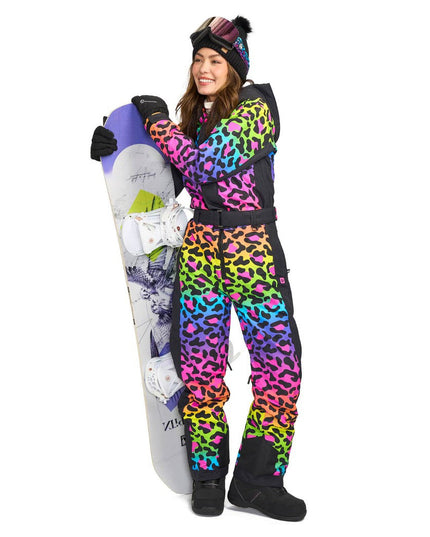 Women's 90's Leopard Ski Suit