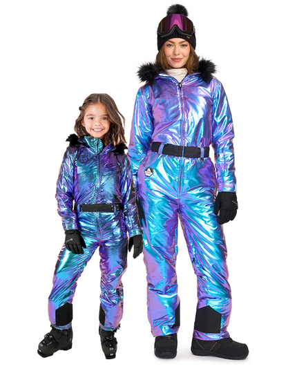 Matching Iridescent Iris Family Snow Suits