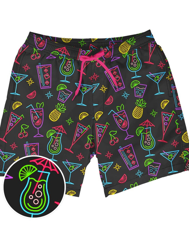 Neon Nightcap Stretch Swim Trunks - 7.5" Inseam