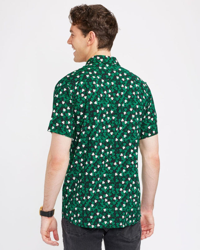 Men's Clover Confetti Button Down Shirt