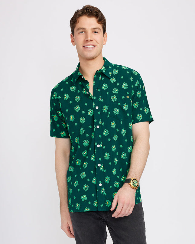 Men's Cool Clover Button Down Shirt