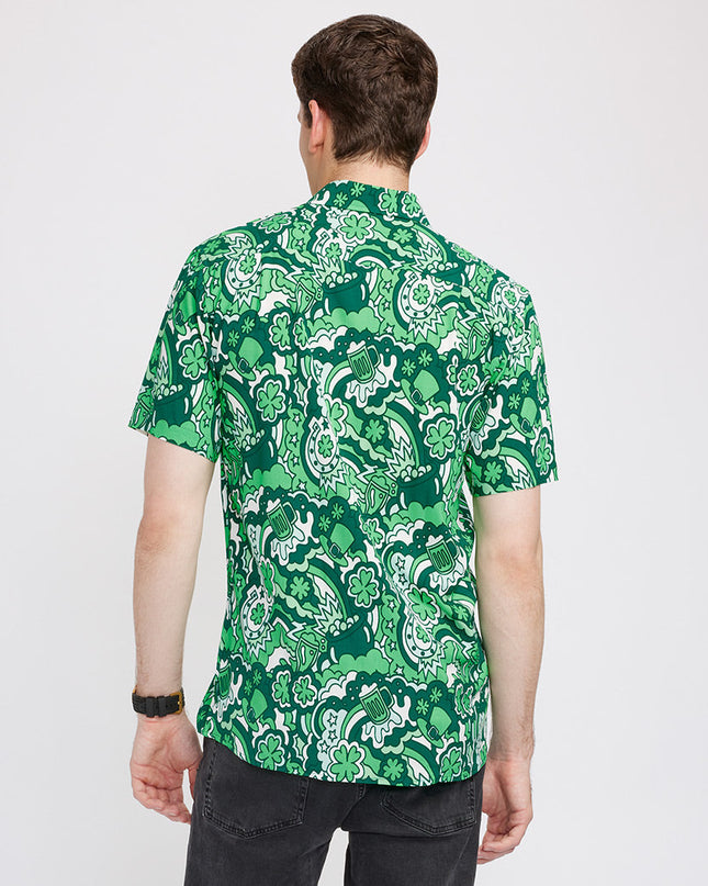 Men's Retro St. Paddy's Button Down Shirt