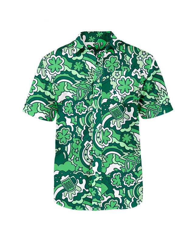 Men's Retro St. Paddy's Button Down Shirt