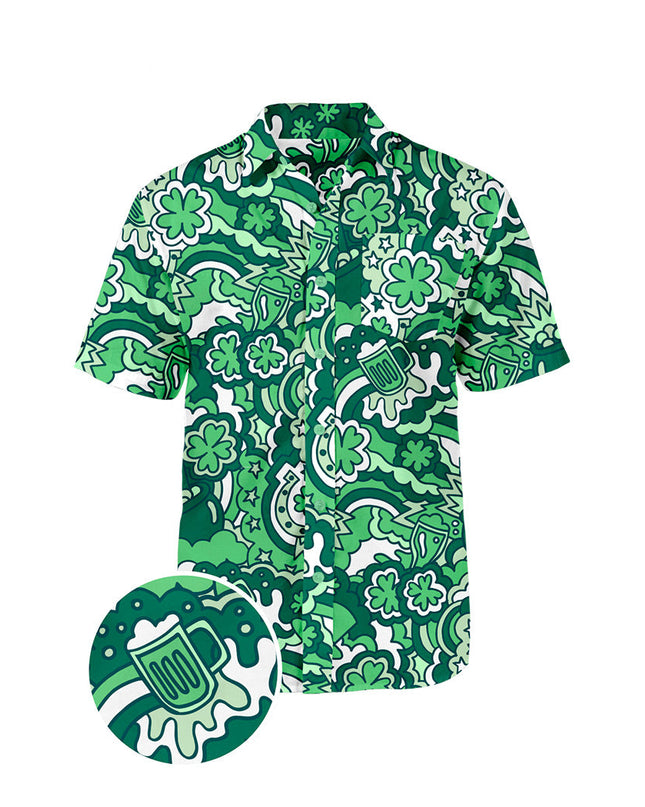 Men's Retro St. Paddy's Button Down Shirt