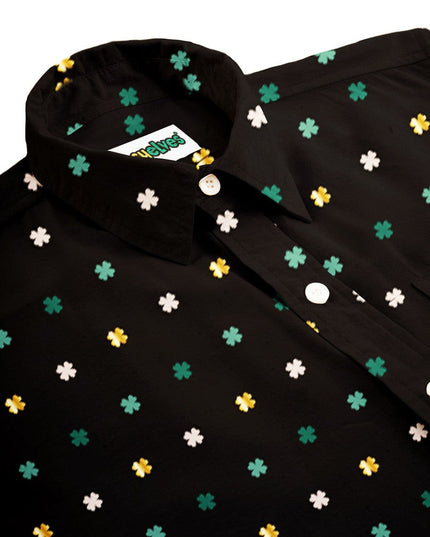 Men's Gold Foil Button Down Shirt