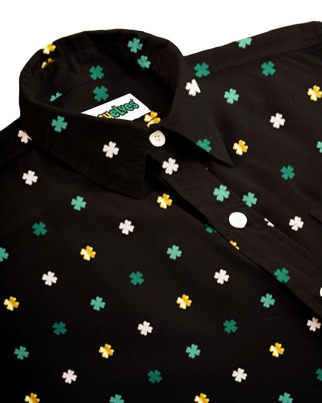 Men's Gold Foil Button Down Shirt