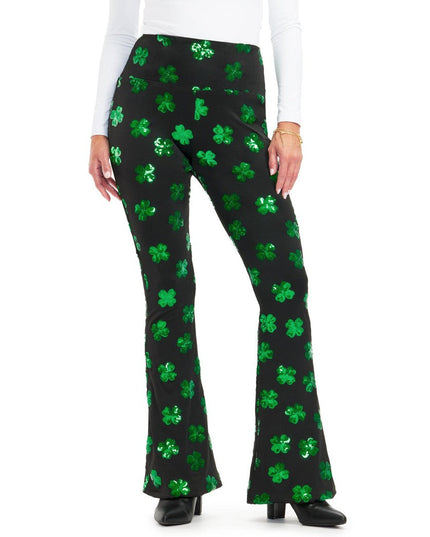 Sequin So Hard Clover Flare Leggings