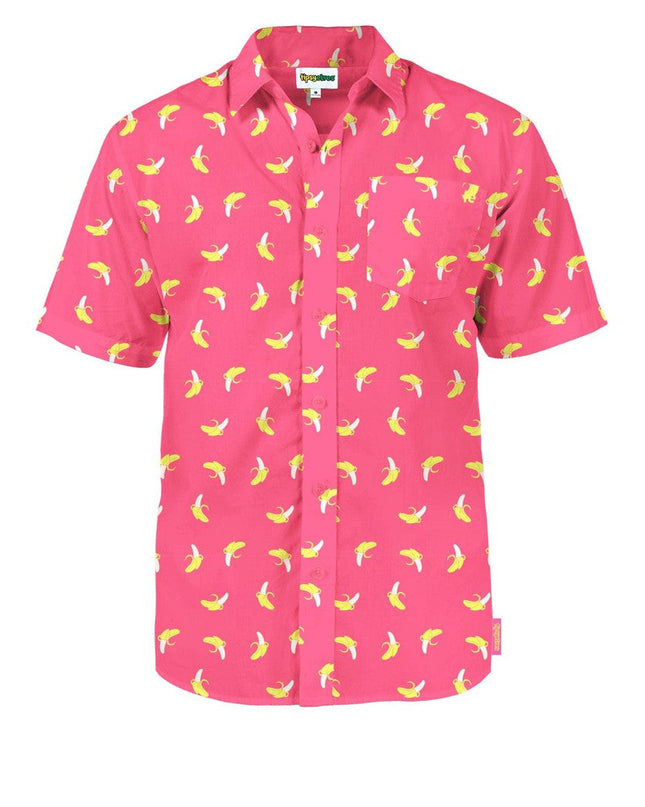 Men's Pink Banana Hawaiian Shirt