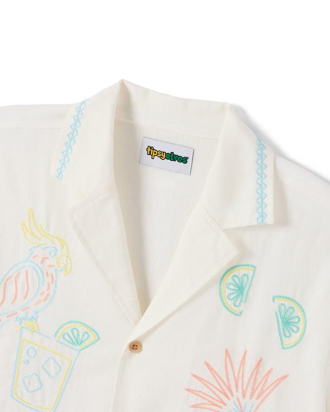Men's Tequilin' Time Linen Cabana Shirt