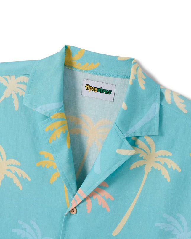 Men's Counting Palms Linen Cabana Shirt