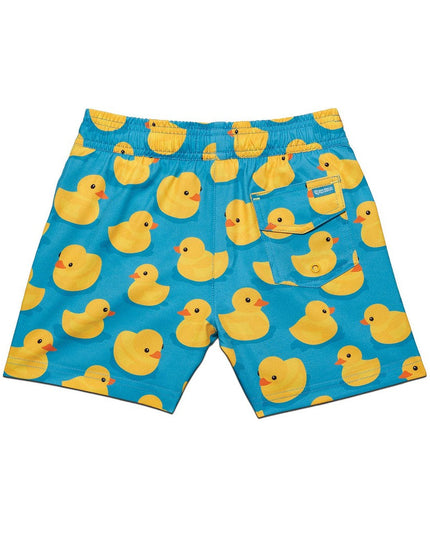 Boy's Rubber Ducky Stretch Swim Trunks