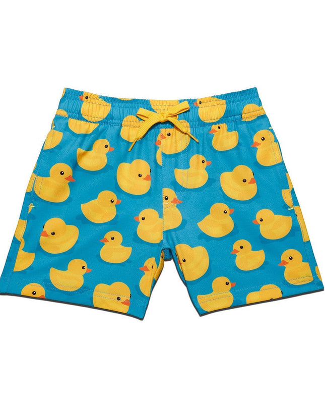 Boy's Rubber Ducky Stretch Swim Trunks