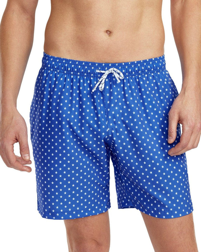 Star Spangled Stretch Swim Trunks - 7.5" Inseam