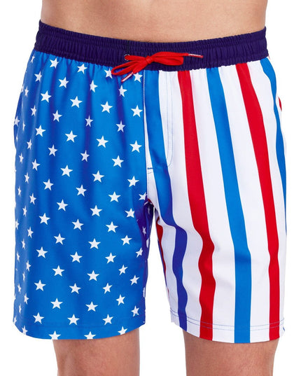 United Stripes Stretch Swim Trunks - 7.5" Inseam