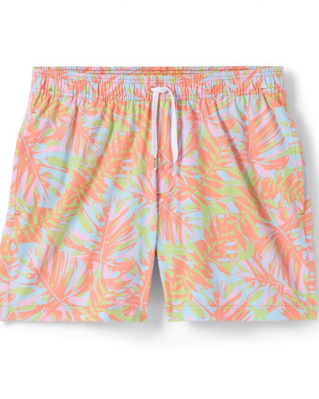 Leaf Luster Stretch Swim Trunks - 6" Inseam