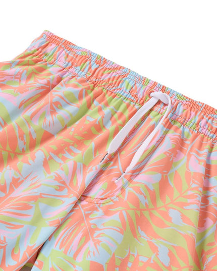 Leaf Luster Stretch Swim Trunks - 6" Inseam