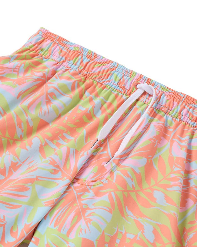 Leaf Luster Stretch Swim Trunks - 6" Inseam