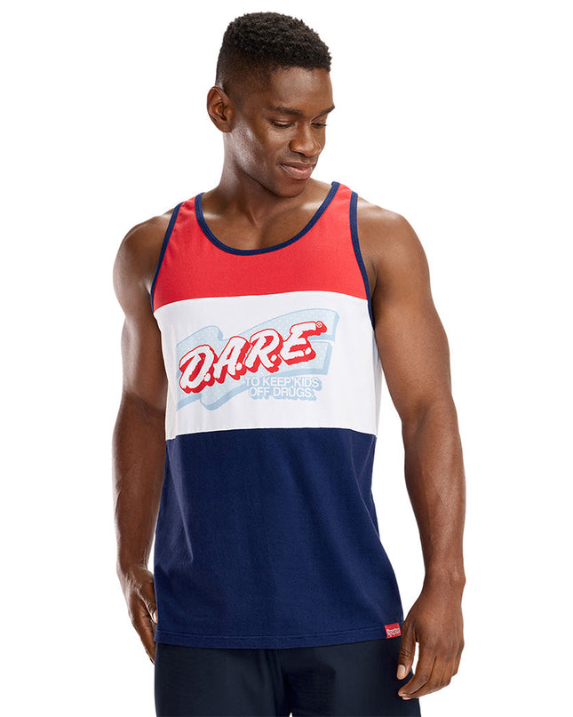 Men's Declaration of DARE Tank Top (Blue)