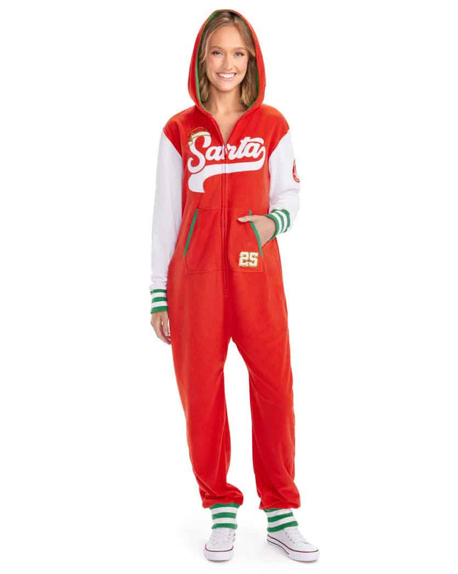 Women's Sporty Santa Jumpsuit