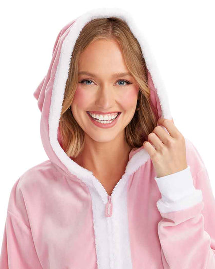 Women's Pink Santa Jumpsuit