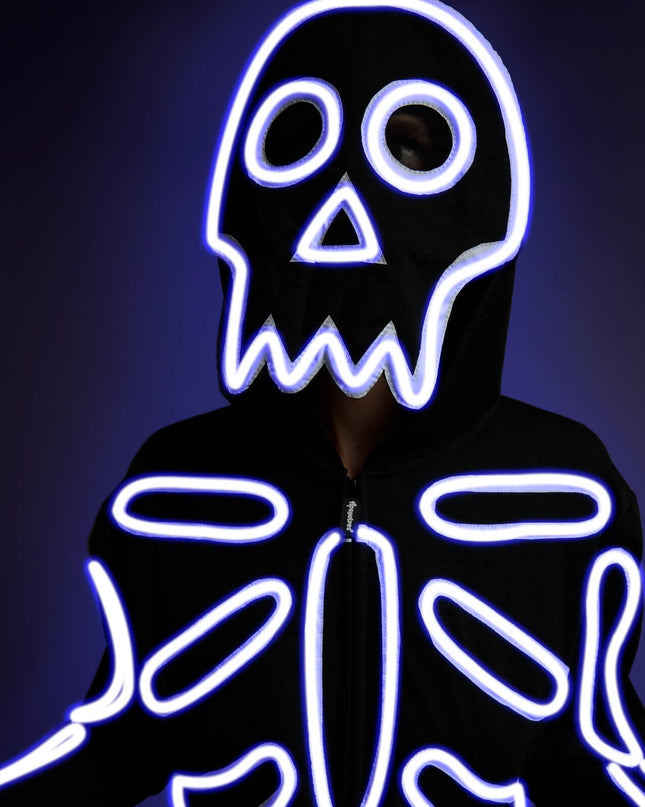 Women's Neon LED Skeleton Costume