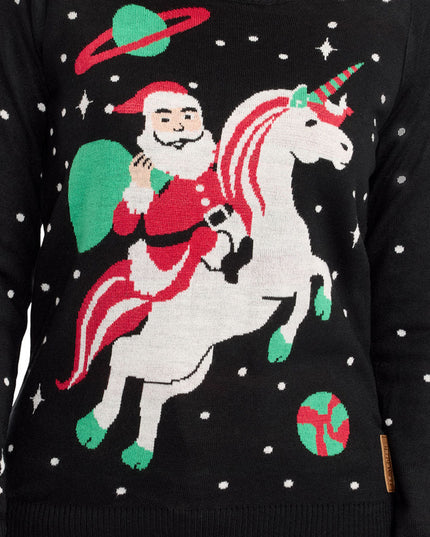 Women's Santa Unicorn Ugly Christmas Sweater