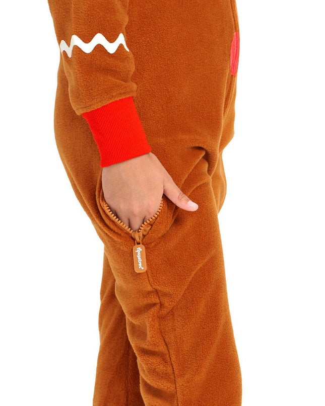 Girl's Gingerbread Jumpsuit