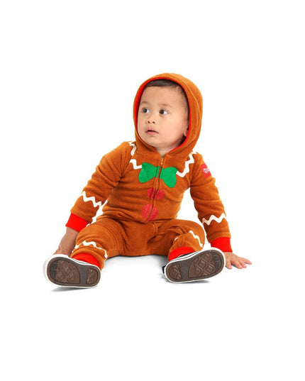 Baby Boy's Gingerbread Jumpsuit