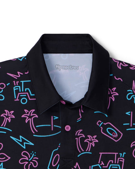 Men's Glowing Game Golf Polo