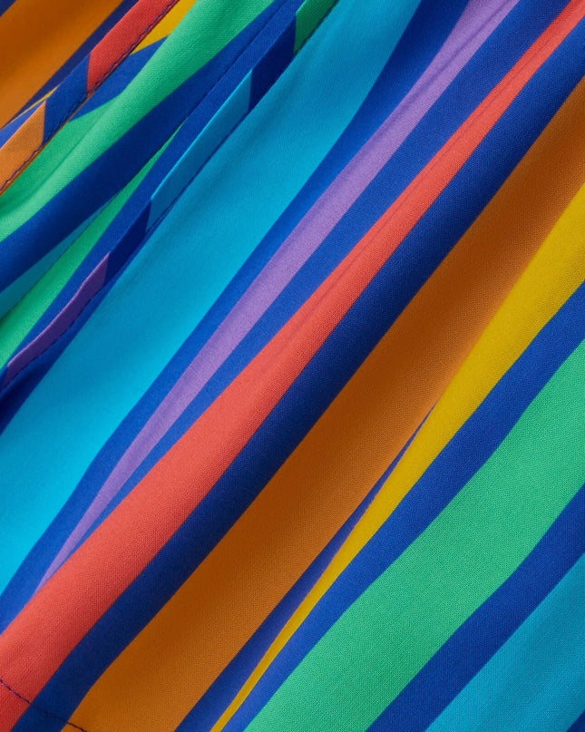 Rainbow Blast Striped Romper