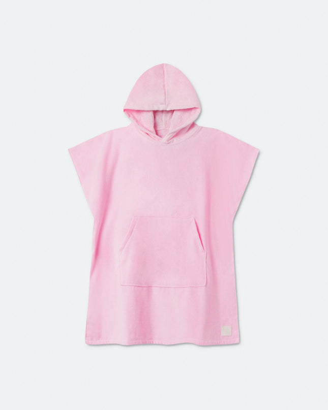 Bubblegum Pink Towel Poncho for Kids