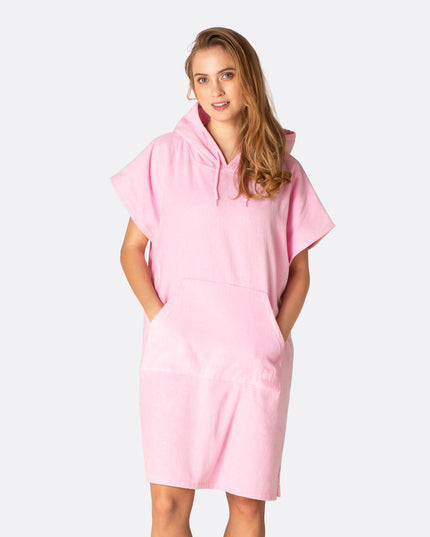 Bubblegum Pink Towel Poncho