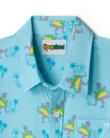 Toddler Boy's Tacosaurus Hawaiian Shirt