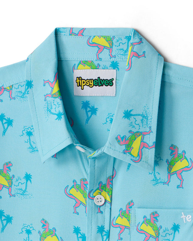 Toddler Boy's Tacosaurus Hawaiian Shirt