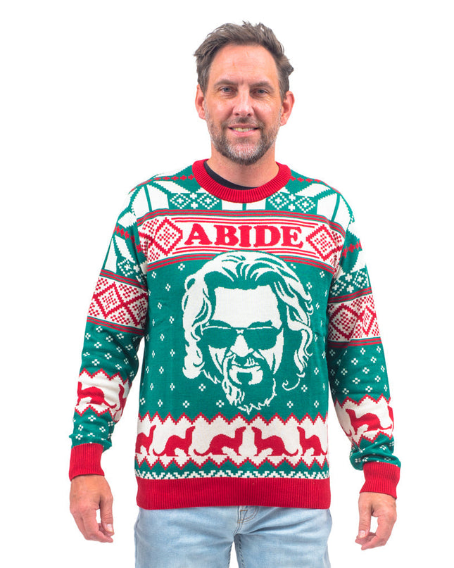 The Big Lebowski Dude Abide Bowling Sweater