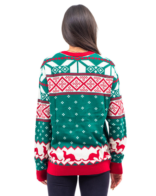 The Big Lebowski Dude Abide Bowling Ugly Christmas Sweater