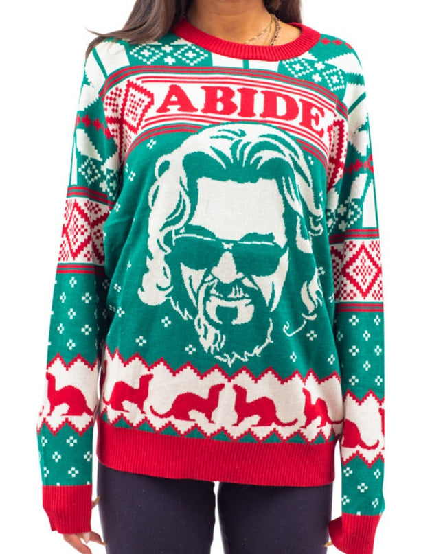 The Big Lebowski Dude Abide Bowling Sweater