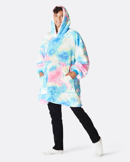 Tie Dye Blue HappyHoodie - Stylish Loungewear